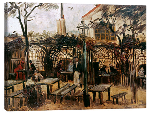 Leinwandbild Gartenlokal "La Guinguette" auf dem Montmartre, 1886