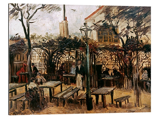 Tableau en plexi-alu Local Garden "La Guinguette" in Montmartre, 1886