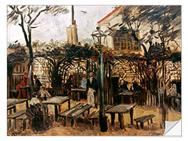 Naklejka na ścianę Local Garden "La Guinguette" in Montmartre, 1886