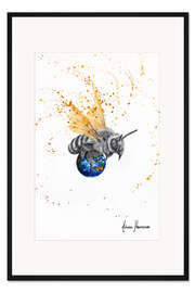 Gerahmter Kunstdruck Die Welt-Biene