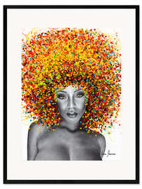 Framed art print Her Rainbow Soul