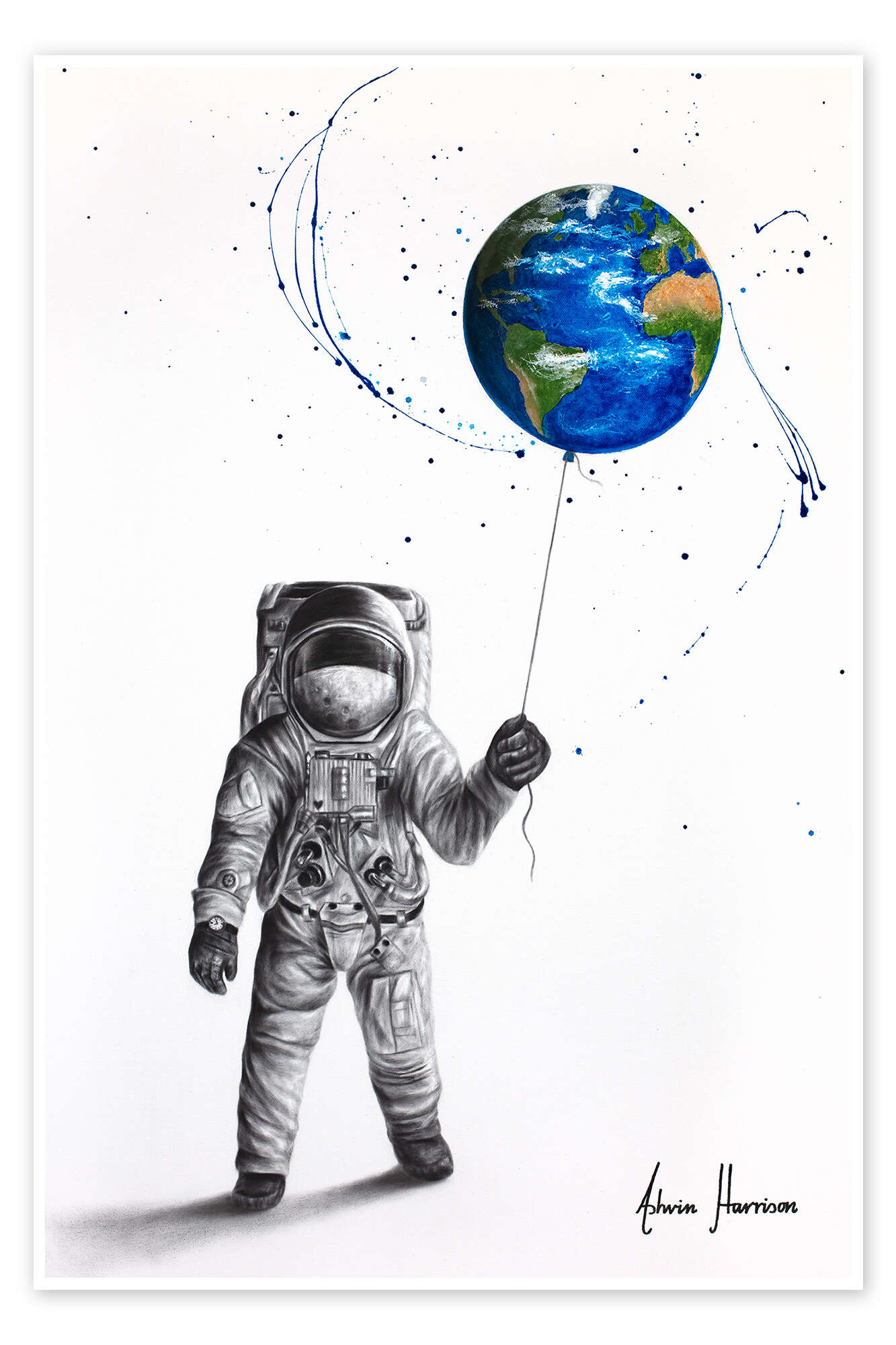 The Astronaut af Ashvin Harrison som plakat, lærredsbillede og mere Posterlounge.dk