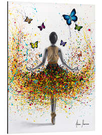 Magnettafel Regenbogen-Schmetterlings-Ballerina