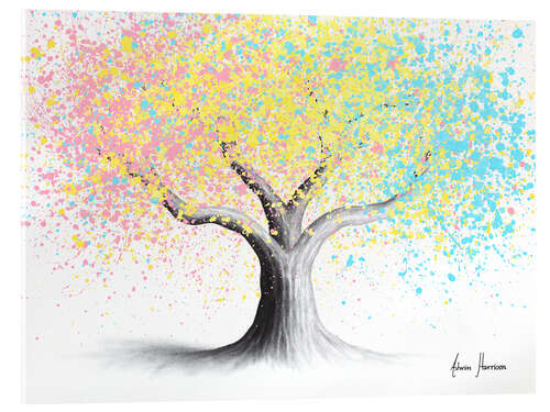 Acrylic print Pastel Rainbow Tree