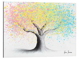 Aluminium print Pastel Rainbow Tree