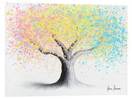 Foam board print Pastel Rainbow Tree