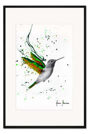 Gerahmter Kunstdruck Heilender Kolibri