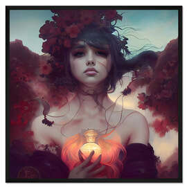 Gerahmter Kunstdruck Herzschmerz