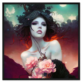 Gerahmter Kunstdruck Schönheit der Nacht