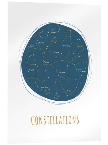 Akrylglastavla Constellations II