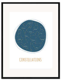 Kehystetty taidepainatus Constellations II