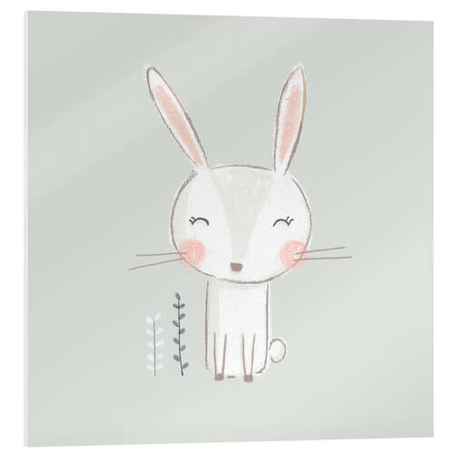 Acrylic print Cute Bunny