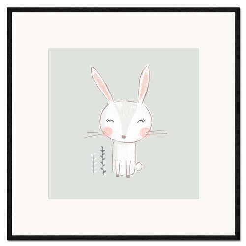 Framed art print Cute Bunny