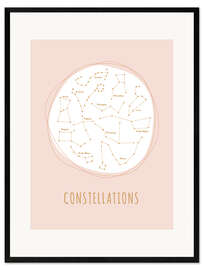 Impression artistique encadrée Constellations II