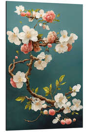 Aluminium print Floating Cherry Blossoms