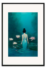 Gerahmter Kunstdruck Der Seerosen Teich