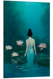 Magnettafel Der Seerosen Teich