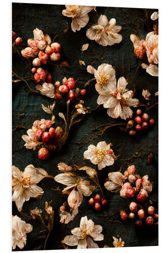 Foam board print Wild Flowers and Berries