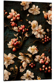 Magnettafel Wilde Blumen und Beeren