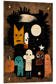 Akrylbilde My Creepy Friends And Me - treechild