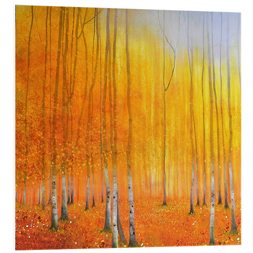 Foam board print Silence is golden - Autumn forest