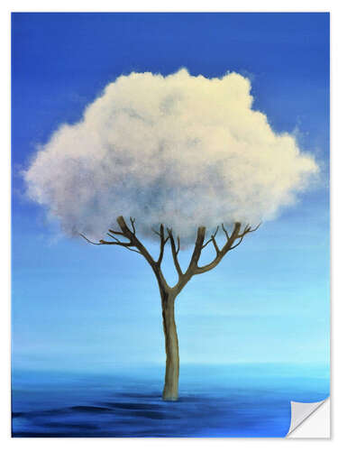 Autocolante decorativo Cloud tree in the water II