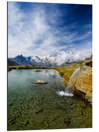 Magnettafel Mischabelkette von Kreuzboden, Switzerland