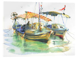 Akrylbilde Fishing boats