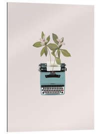 Cuadro de plexi-alu Botanical Typewriter