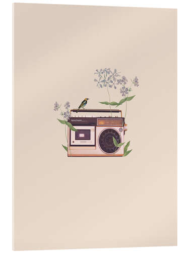 Cuadro de metacrilato Floral Radio