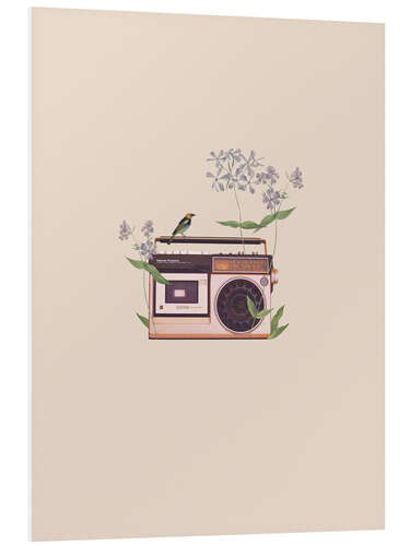 PVC print Floral Radio