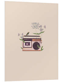 PVC print Floral Radio
