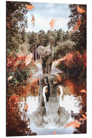 Aluminium print Dream Big - Baby Becomes Elephant