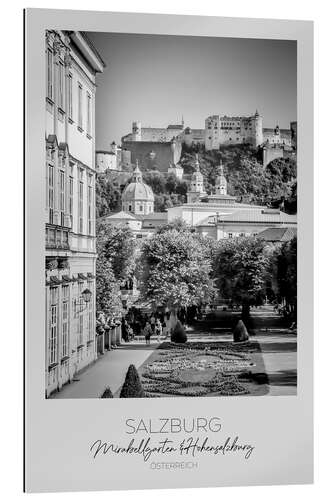 Gallery print Salzburg, Mirabellgarten & Hohensalzburg