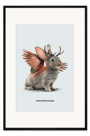 Gerahmter Kunstdruck Wolpertinger