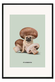 Gerahmter Kunstdruck Pugshroom