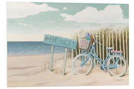 Hartschaumbild Fahrrad am Strand II