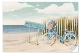 Wandsticker Fahrrad am Strand II