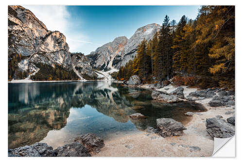 Selvklebende plakat Pragser Wildsee I