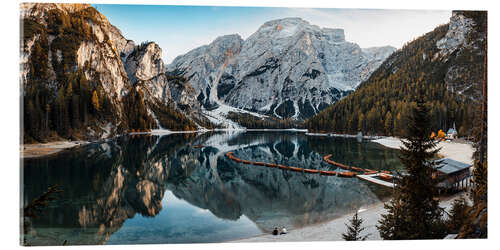 Acrylglasbild Pragser Wildsee II