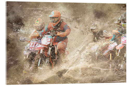 Acrylic print Motocross I