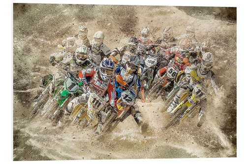 Tableau en PVC Motocross II