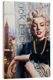 Quadro de madeira Marilyn in New York City - Simona Zecca