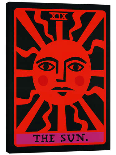 Stampa su tela The Sun - Tarot Card