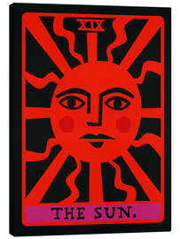 Lienzo The Sun - Tarjeta de Tarot