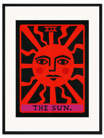 Gerahmter Kunstdruck The Sun - Tarot Karte