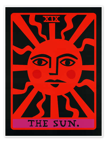 Poster The Sun - Tarot Card