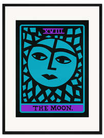 Gerahmter Kunstdruck The Moon - Tarot Karte