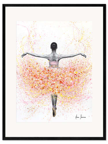Ingelijste kunstdruk Floral Dancer