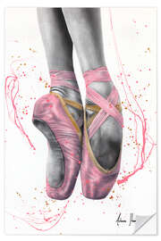 Wandsticker Rosa Ballerinas